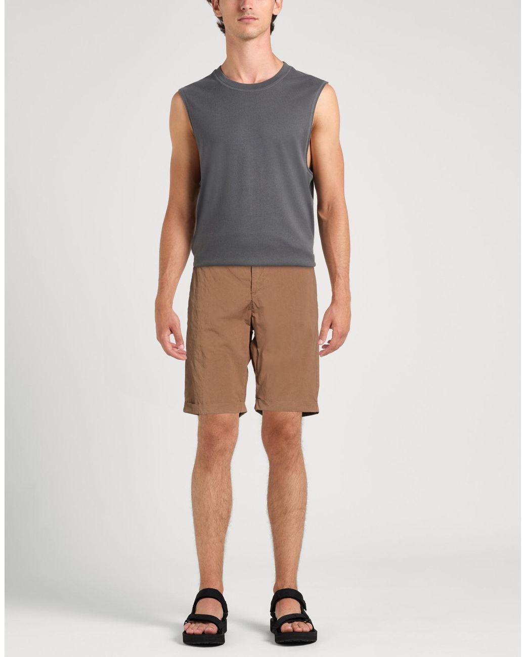 Alpha Studio Brown Shorts & Bermuda Shorts for men