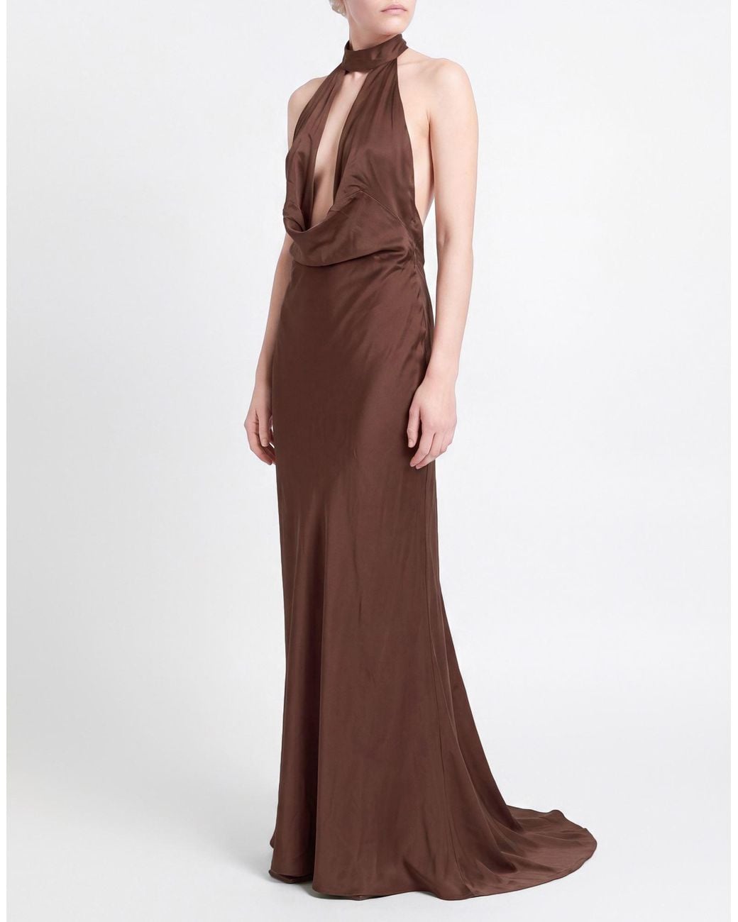 Aniye By Brown Maxi Dress Viscose, Elastane