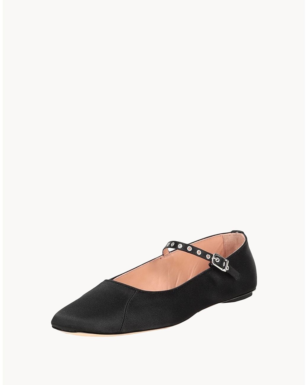 MAX&Co. White Liv Ballet Flats Polyester