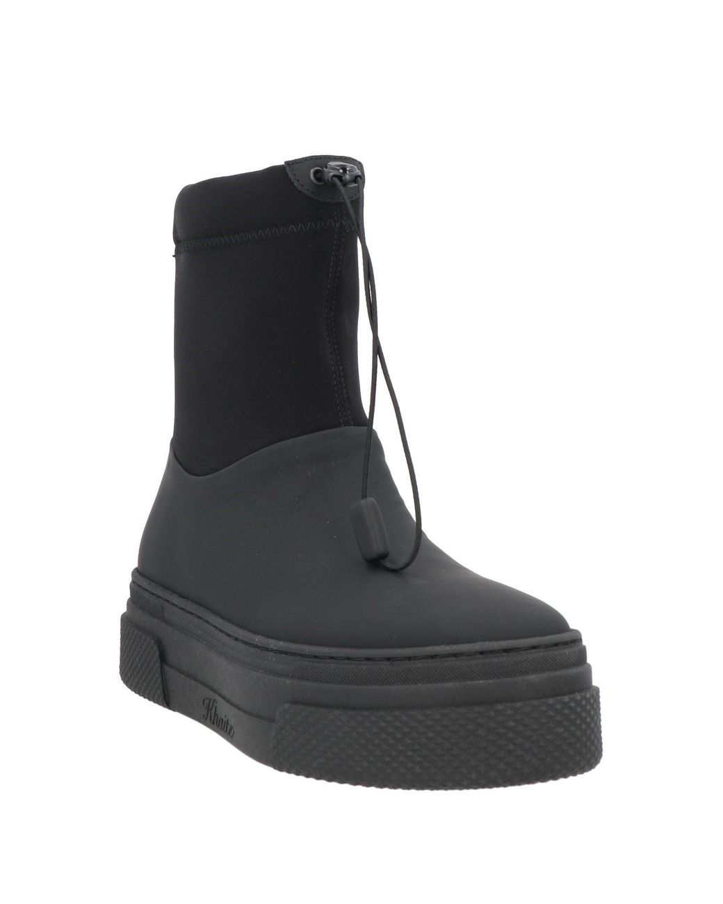 Khaite Black Ankle Boots