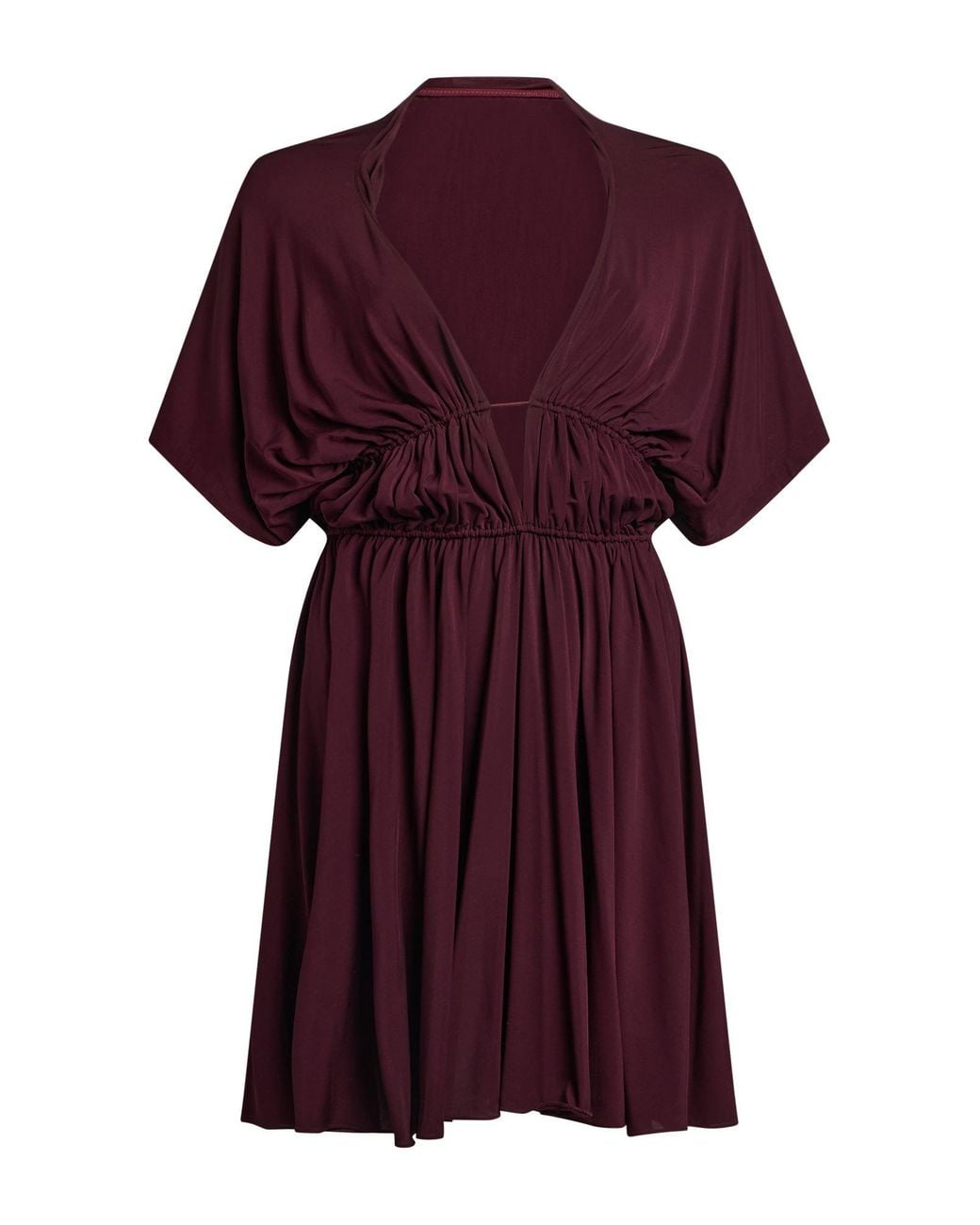 Alaïa Purple Mini Dress Viscose, Elastane