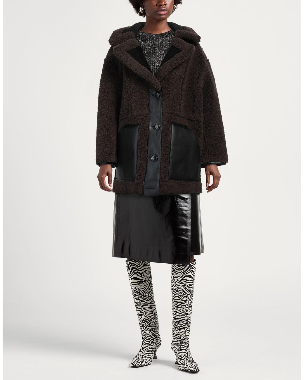 Shearling & Teddy di Stand Studio in Black