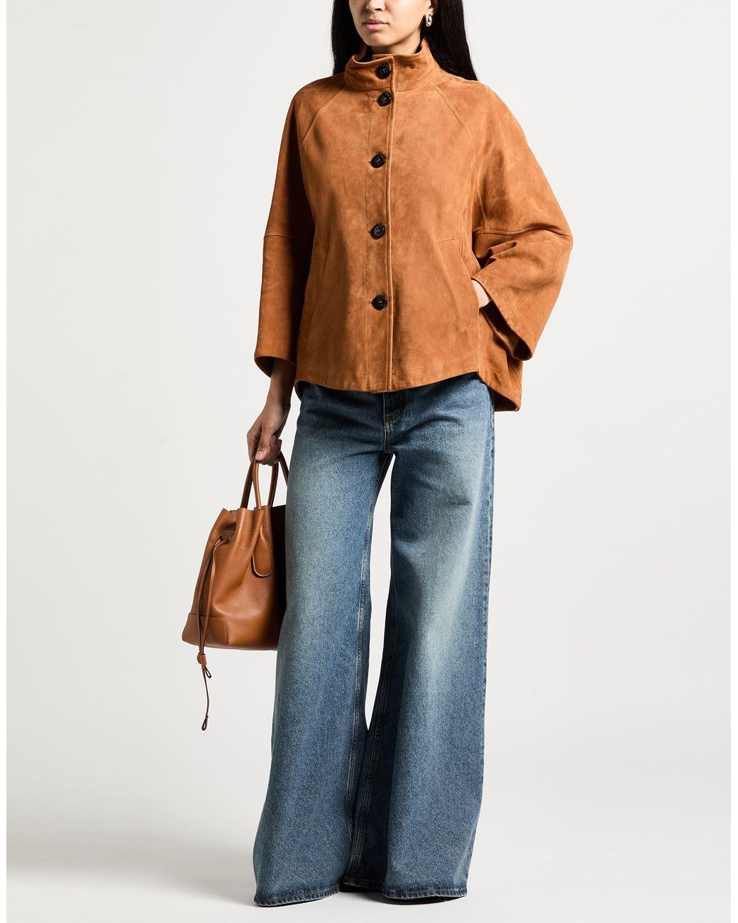 Moorer Brown Jacket Leather