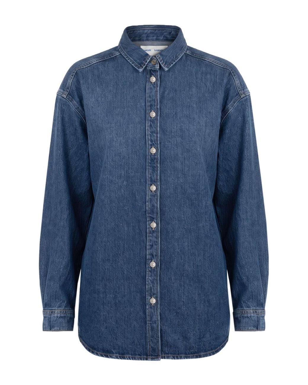 Samsøe & Samsøe Blue Denim Outerwear Cotton