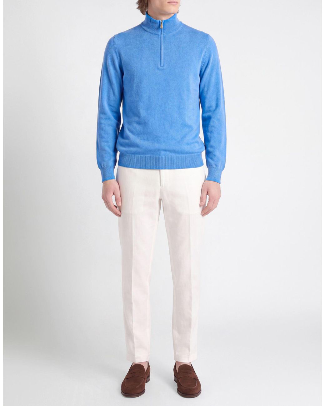 Gran Sasso Blue Turtleneck for men