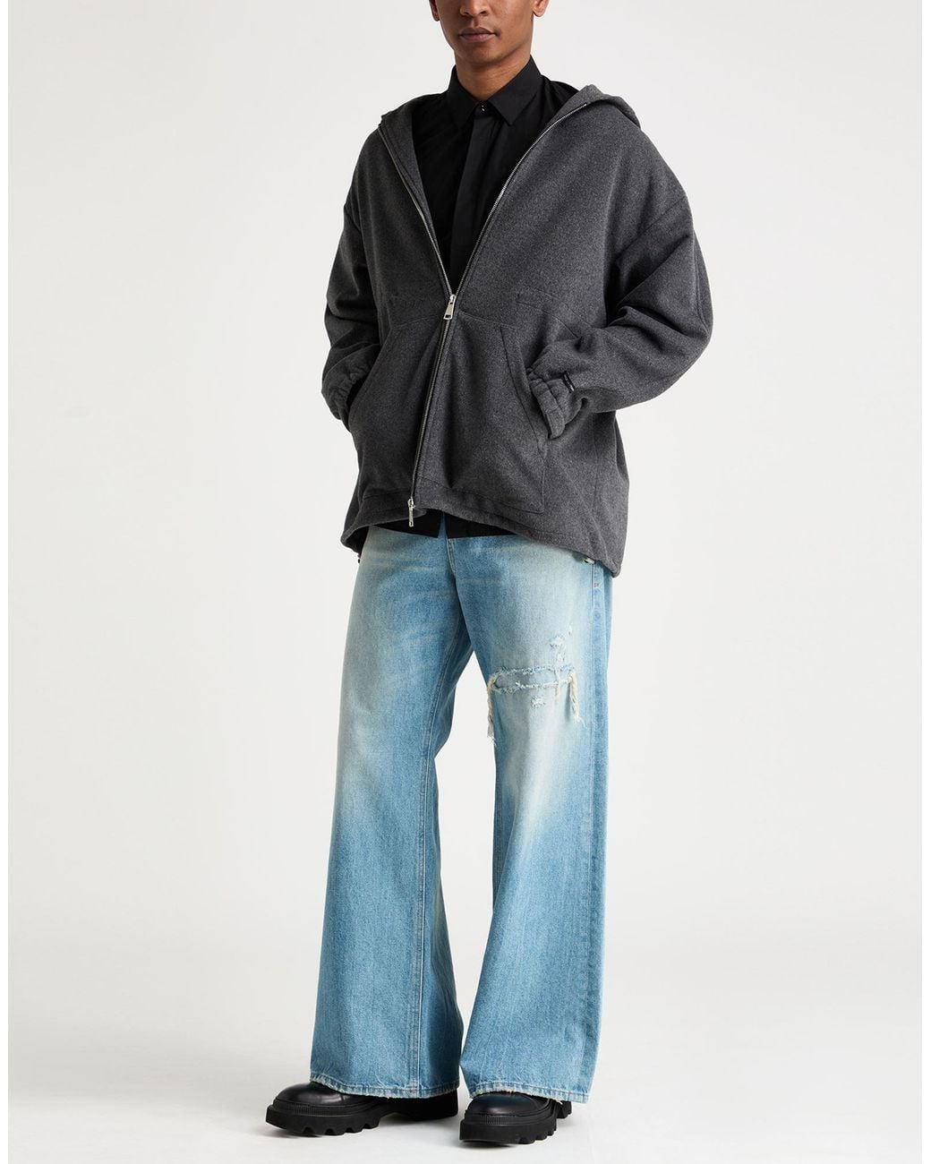 Paltò Gray Jacket for men