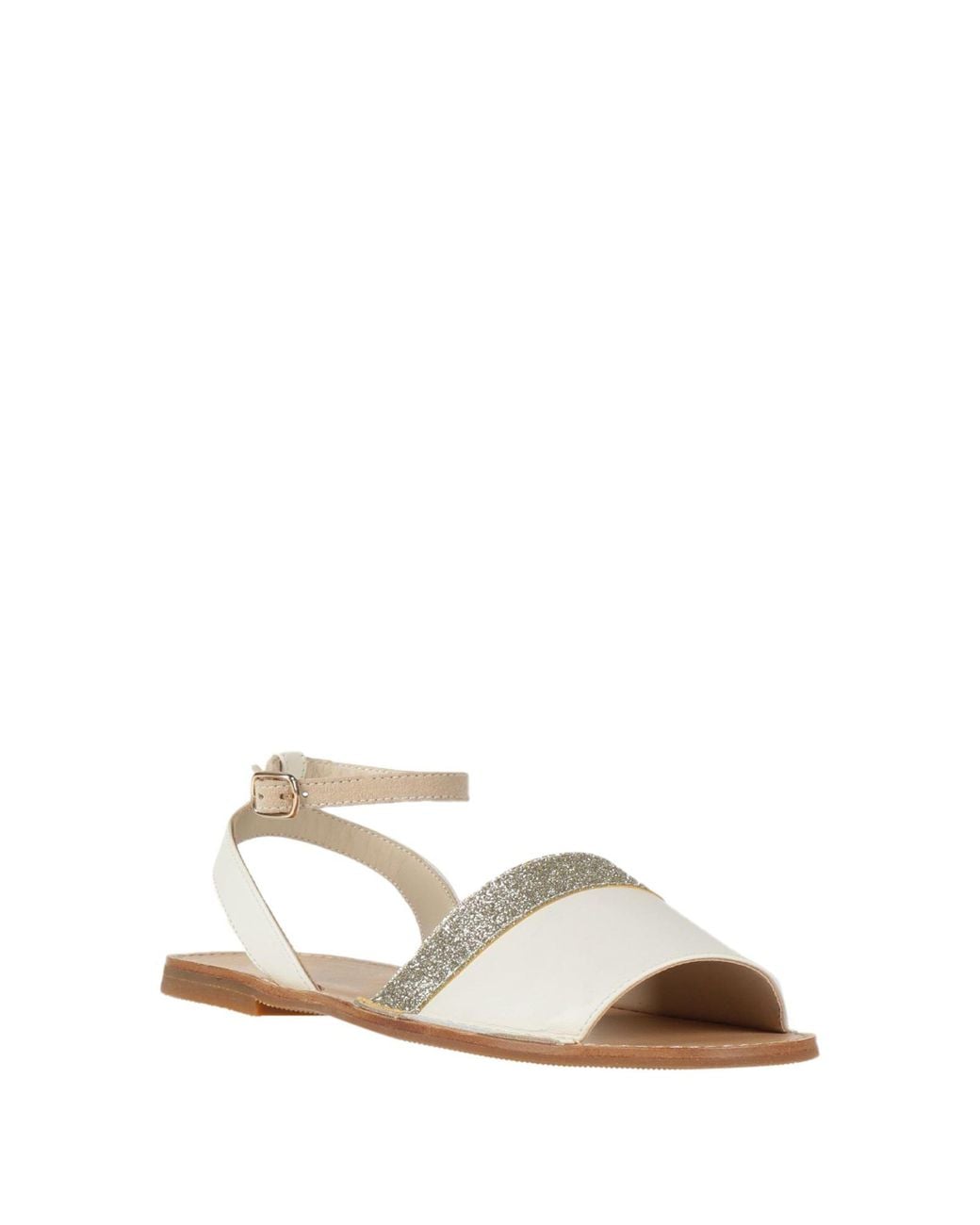 Eleventy White Sandals Leather