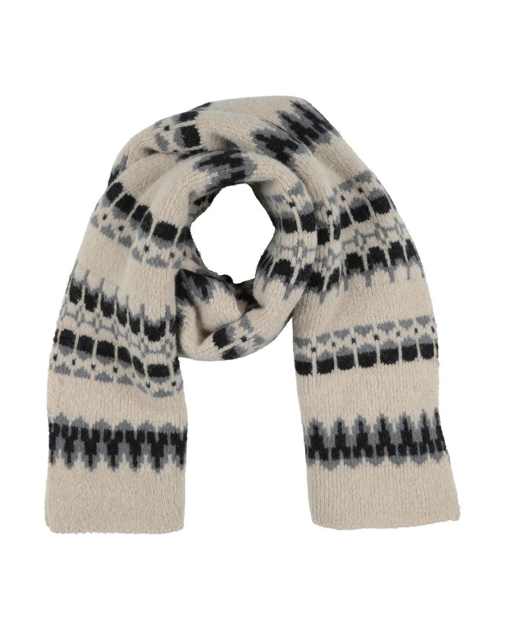 Barena Gray Light Scarf Alpaca Wool, Polyamide, Wool, Elastane