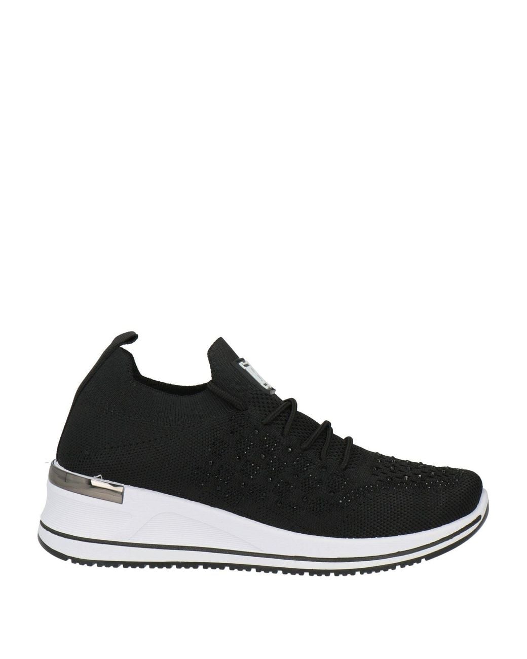 Laura Biagiotti Black Sneakers Textile Fibers