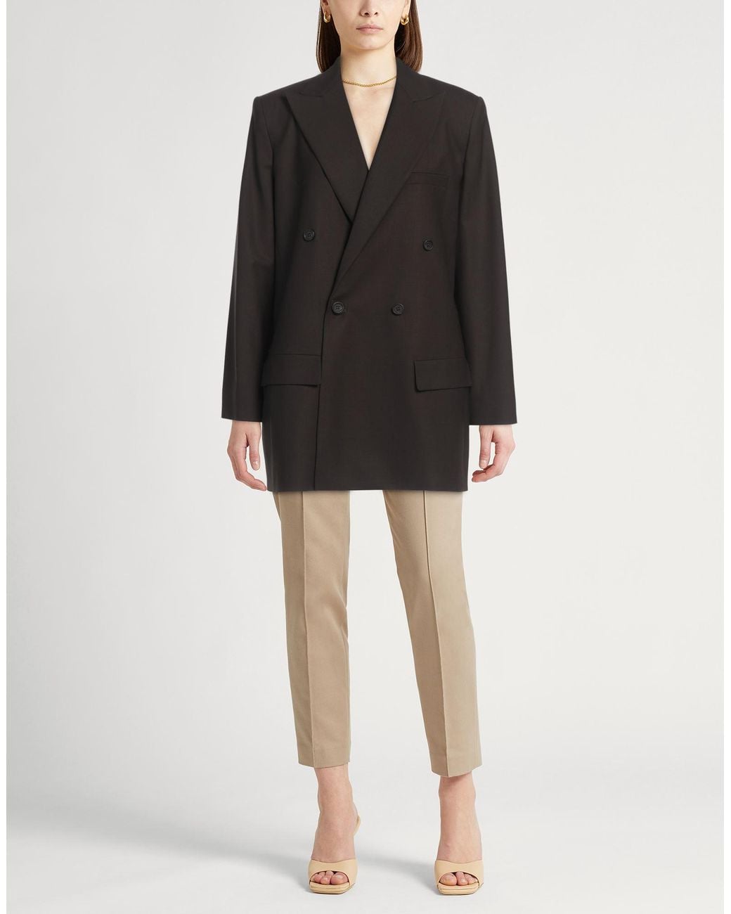 Fabiana Filippi Black Blazer Virgin Wool, Polyamide, Elastane
