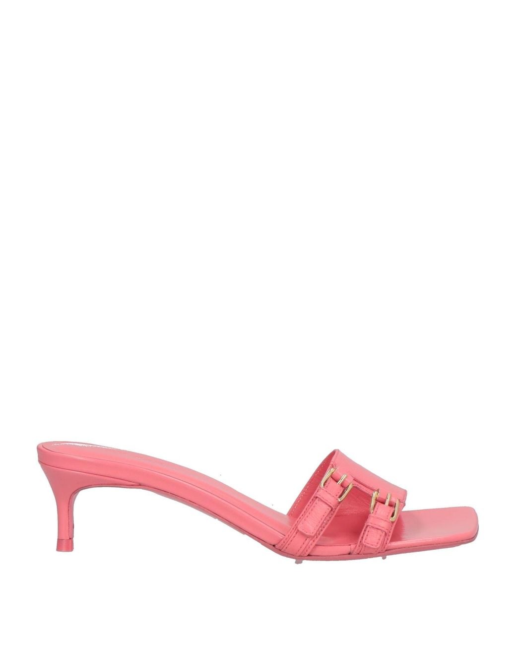 By Far Pink Sandals Leather