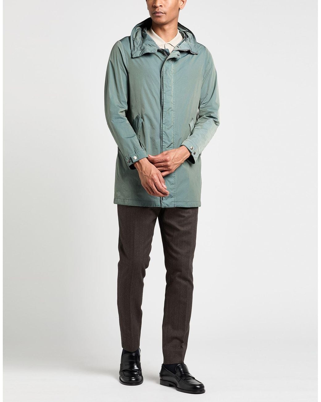 Moorer Green Overcoat & Trench Coat for men
