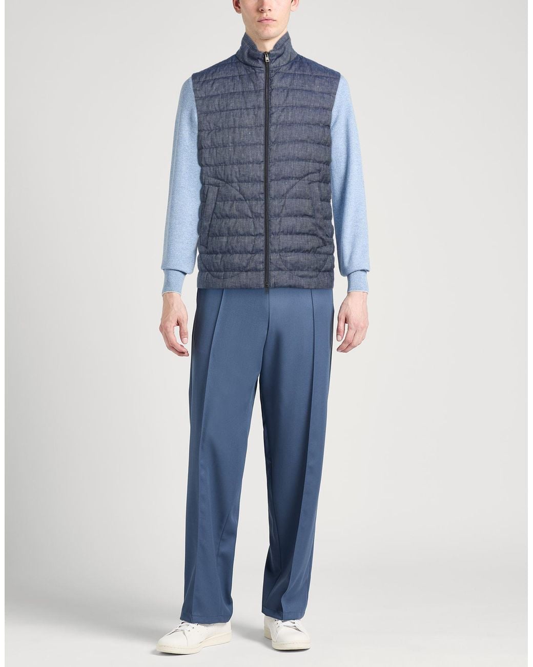 Chompa Sin Mangas Herno de hombre de color Blue