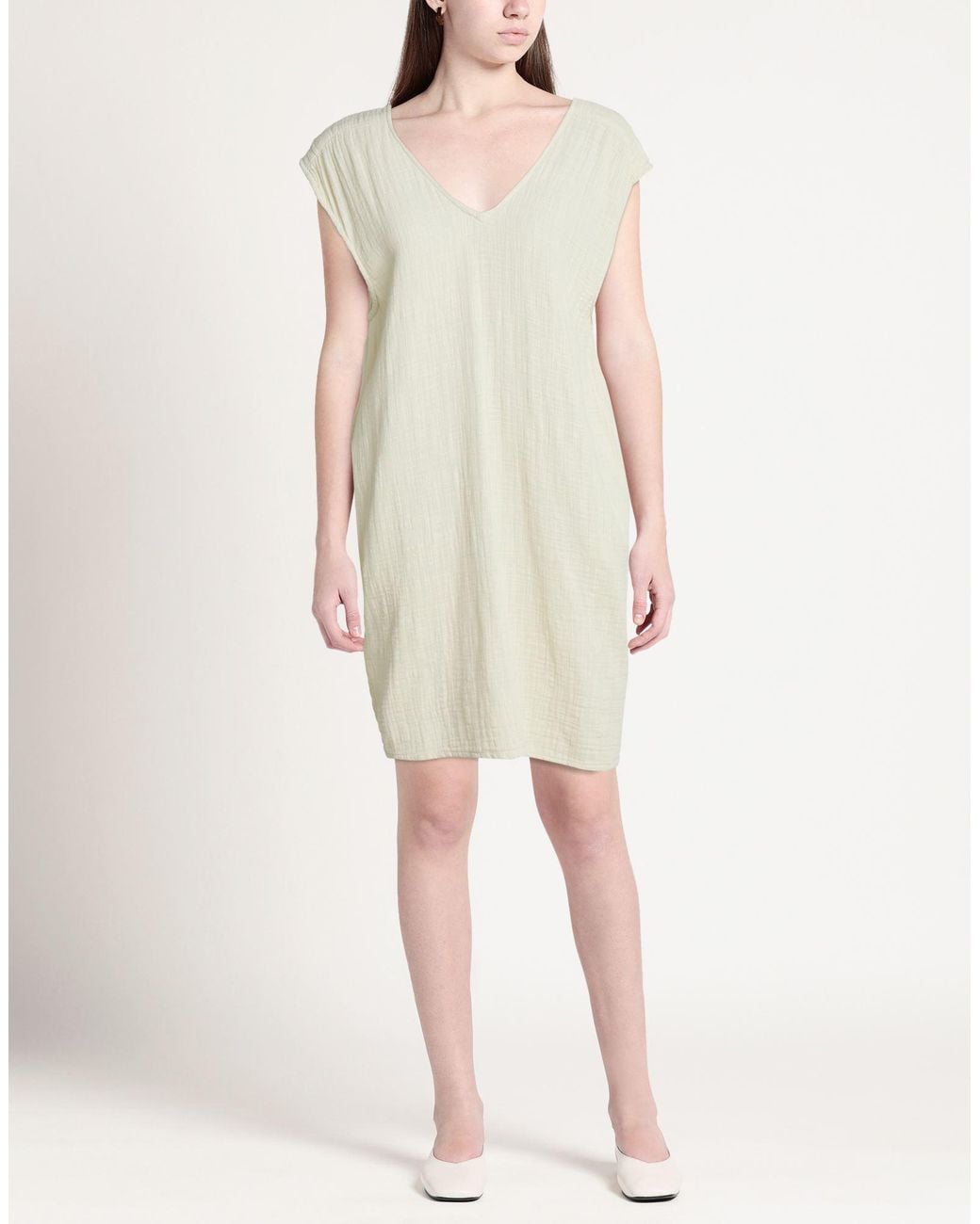 American Vintage White Light Mini Dress Cotton