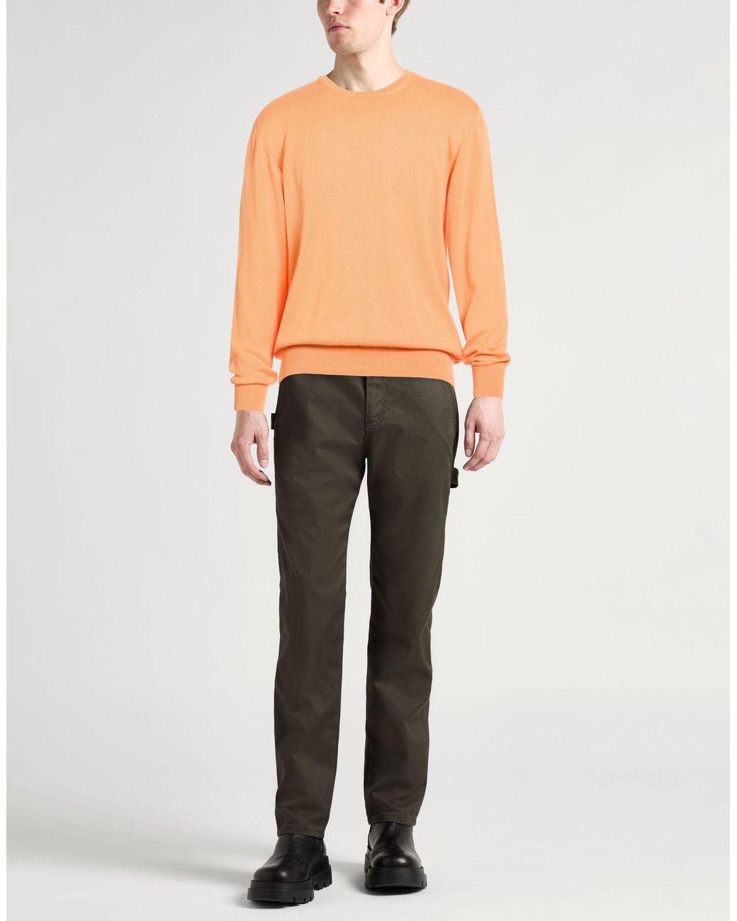 Ballantyne Orange Sweater Cotton for men