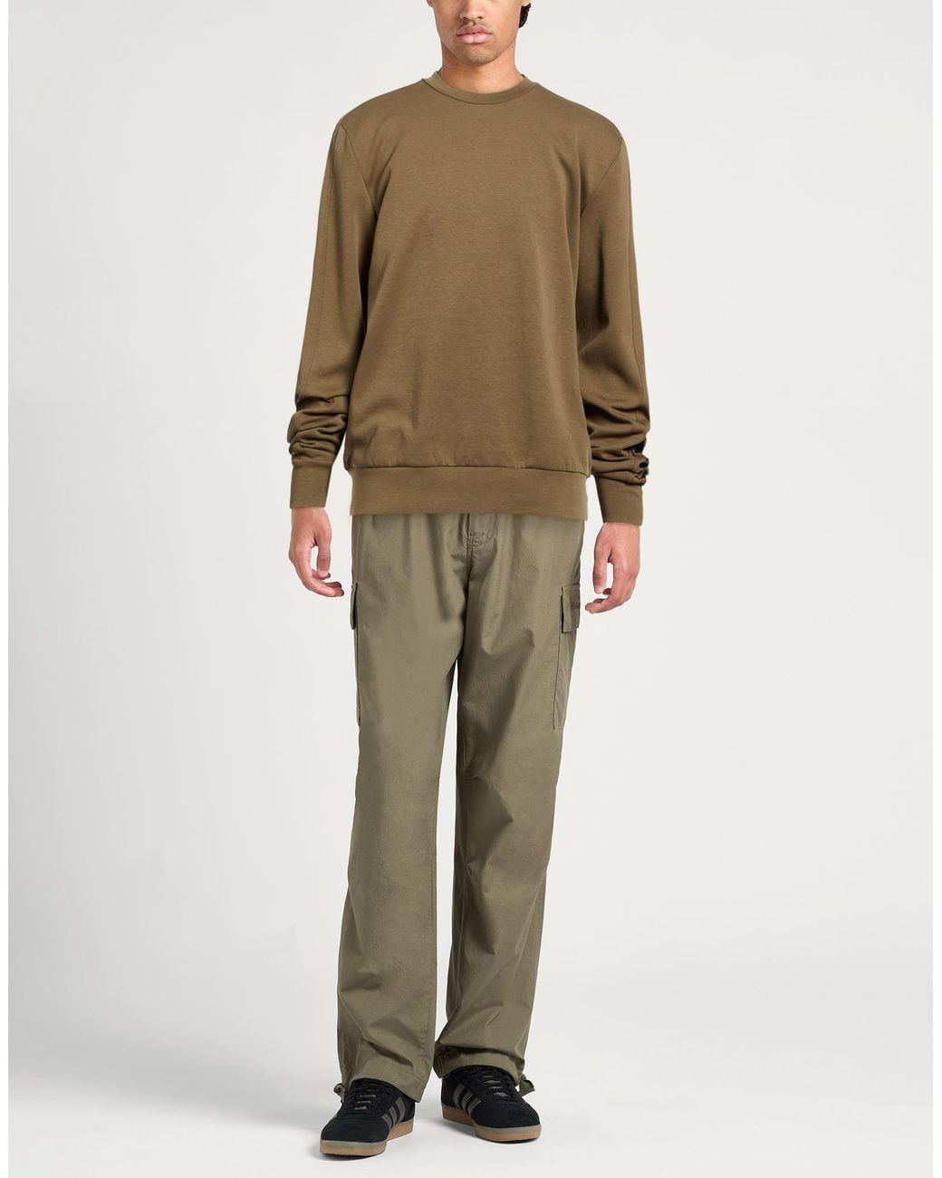 Colmar Green Military Sweatshirt Cotton, Polyester, Elastane for men