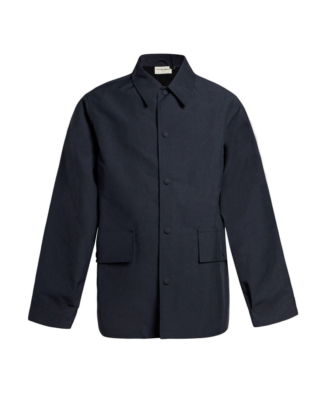 Officine Generale Blue Overcoat & Trench Coat for men