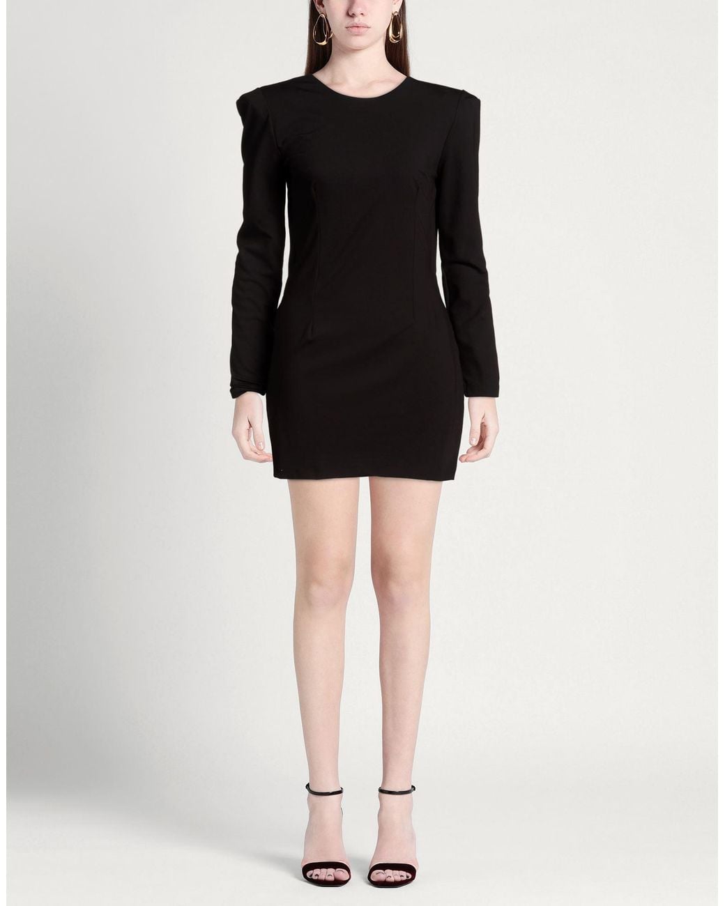 ACTUALEE Black Mini Dress