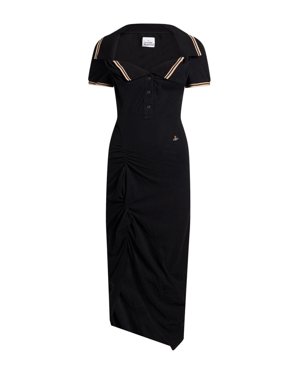 Vivienne Westwood Black Midi Dress Cotton