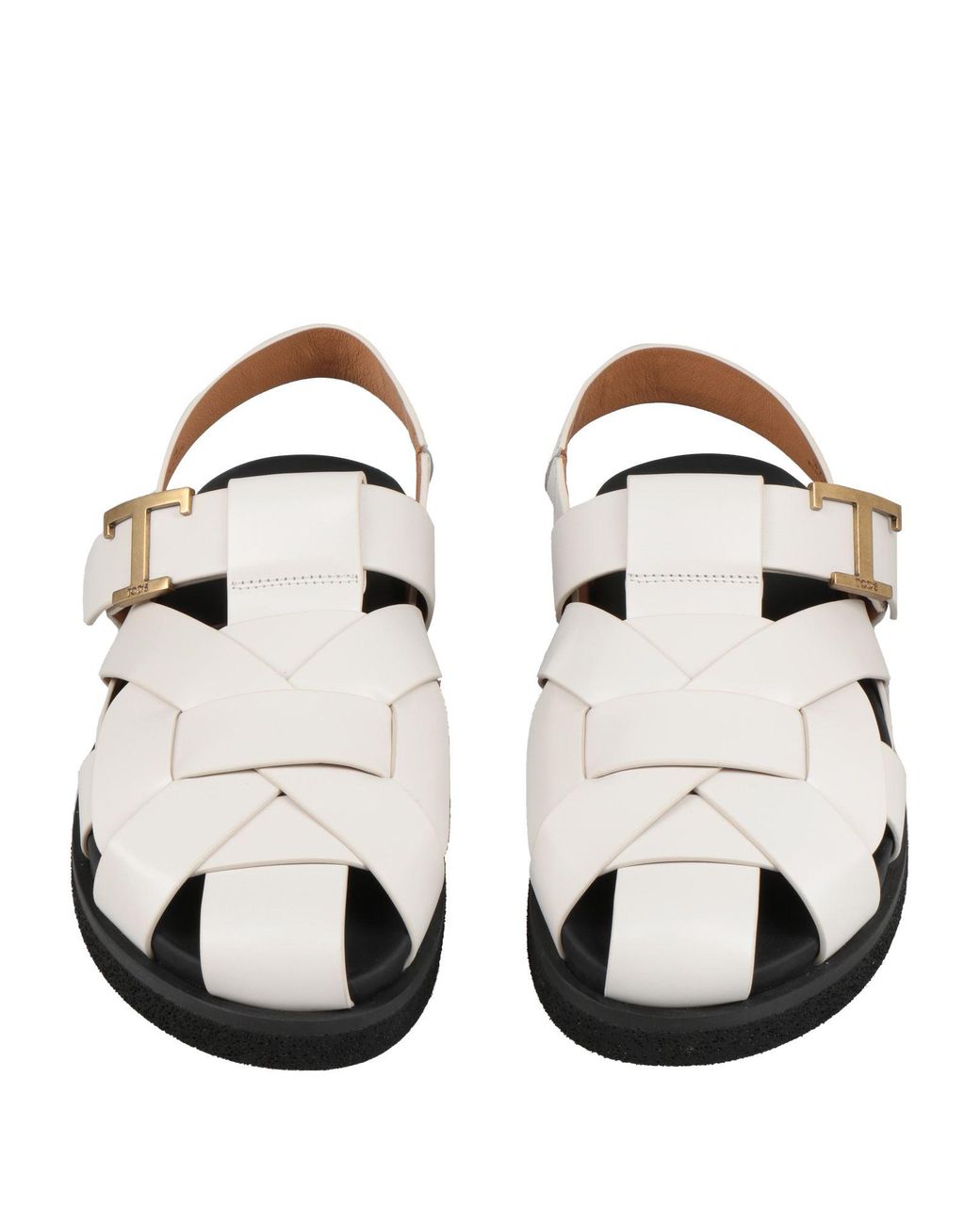 Tod's White Sandals Leather