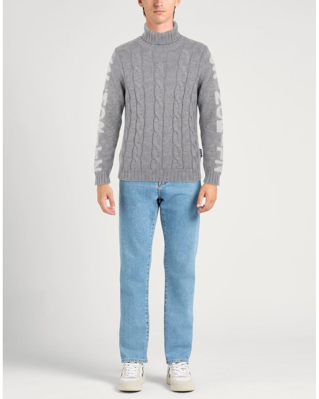 Mc2 Saint Barth Gray Turtlenecks for men