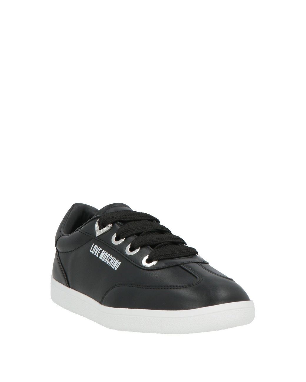 Love Moschino Black Sneakers Calfskin