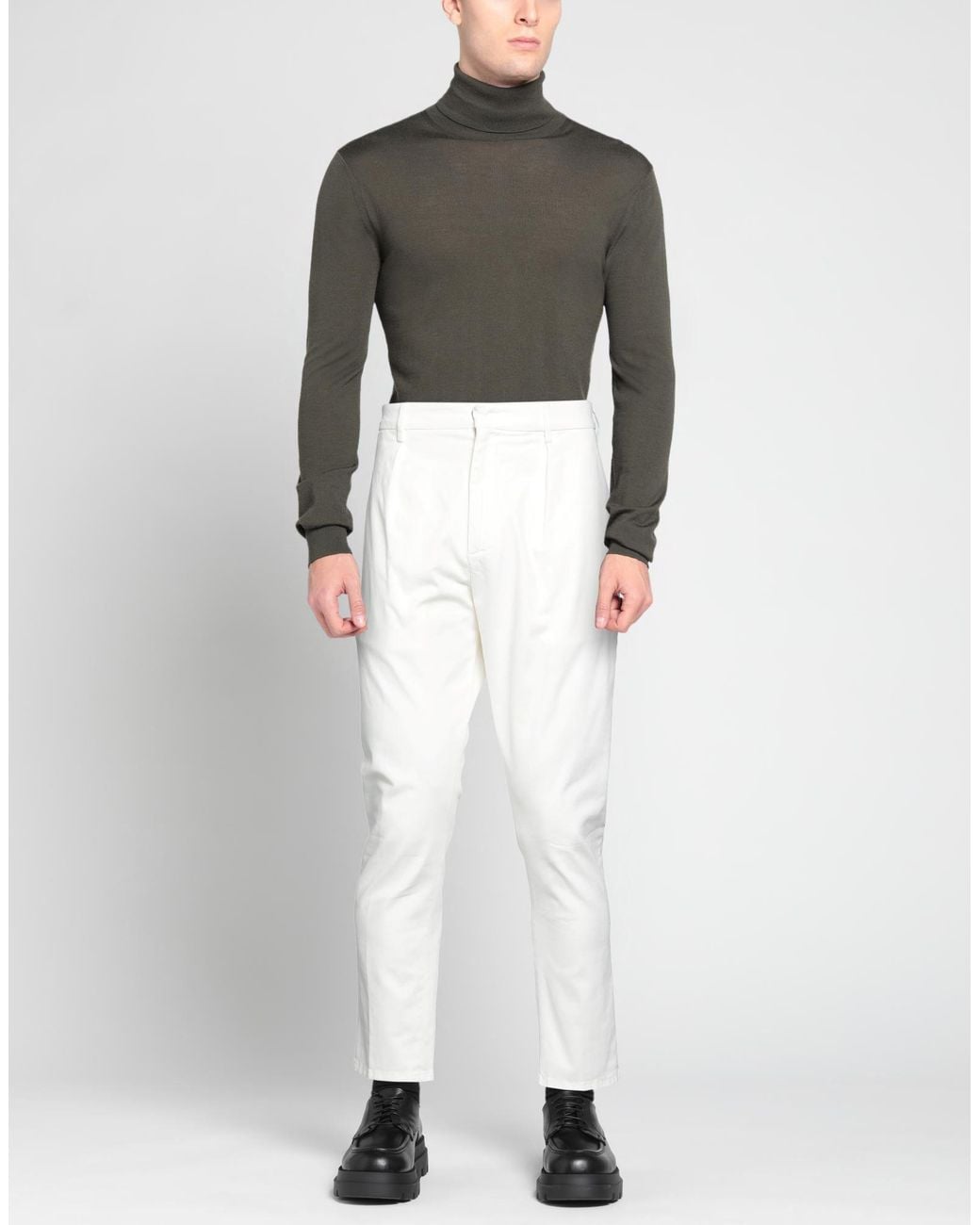 Dondup White Pants for men