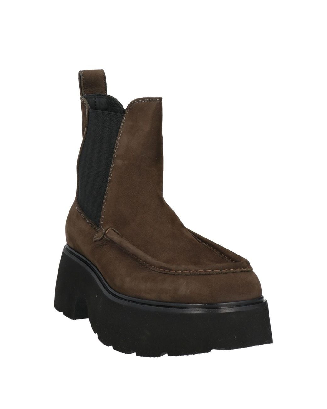OA non-fashion Black Ankle Boots Leather