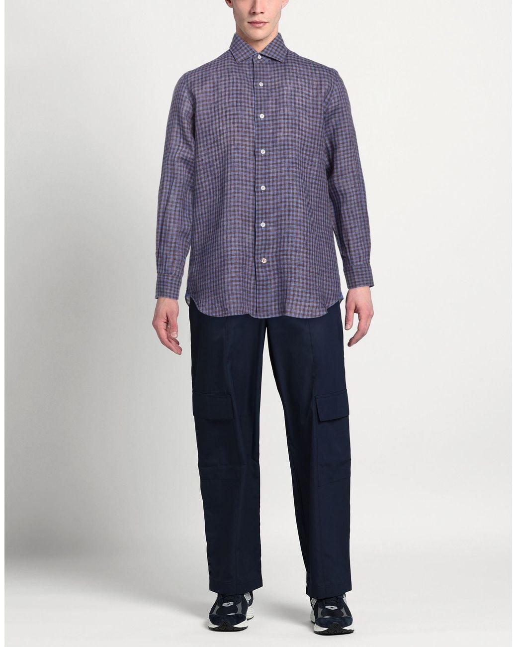 Mazzarelli Blue Shirt for men