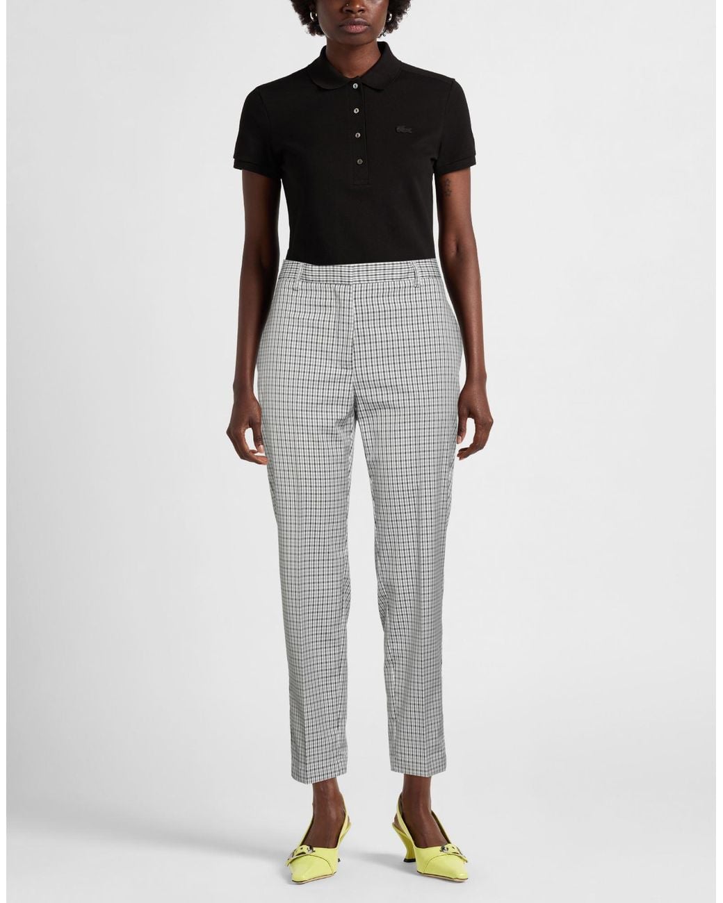 Ottod'Ame Gray Pants Polyester, Viscose, Elastane