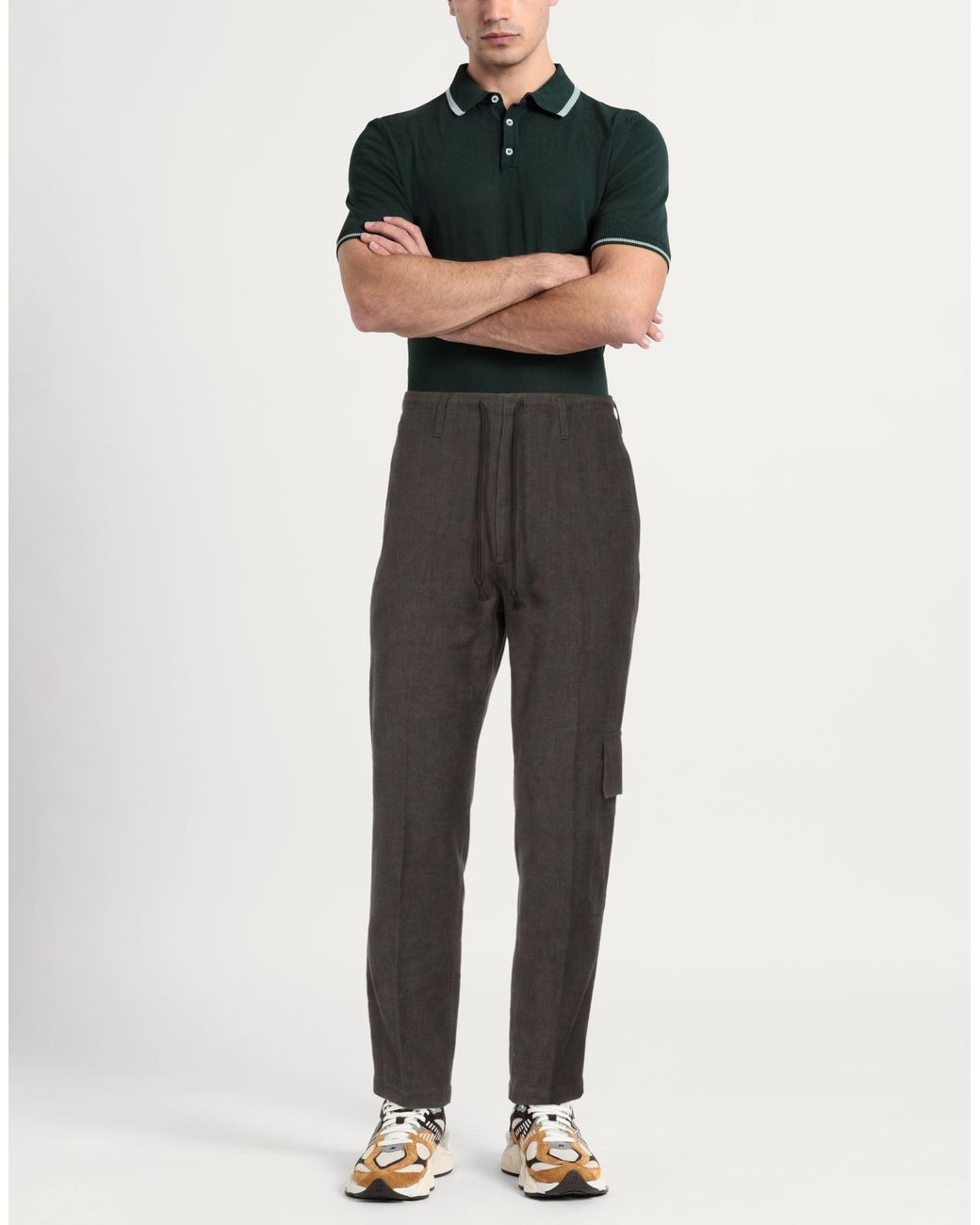 Y's for men Gray Pants Linen, Ramie, Wool for men
