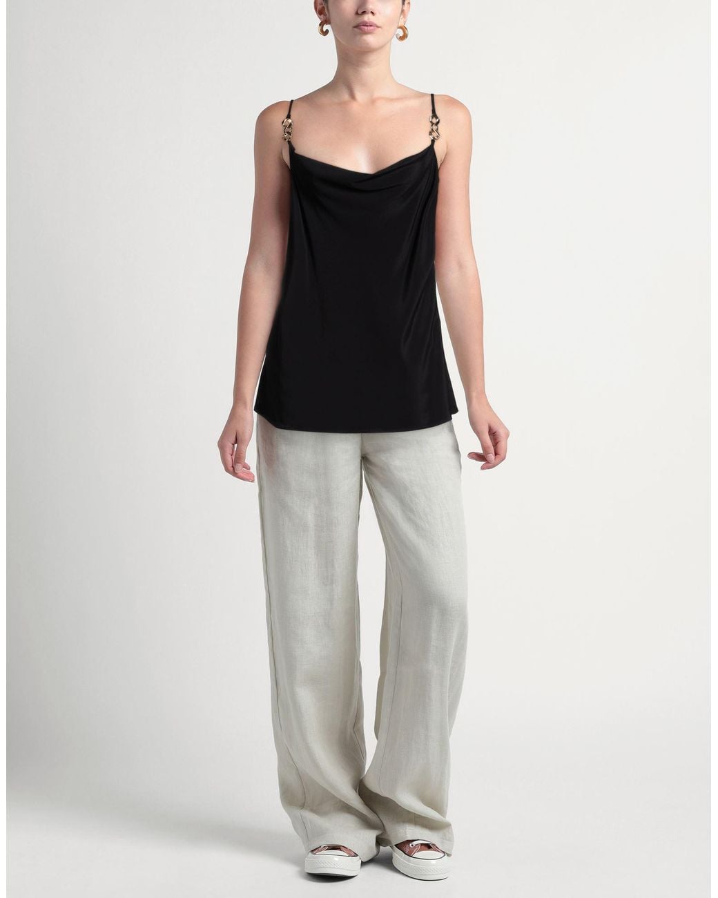 SIMONA CORSELLINI Black Top Acetate, Silk