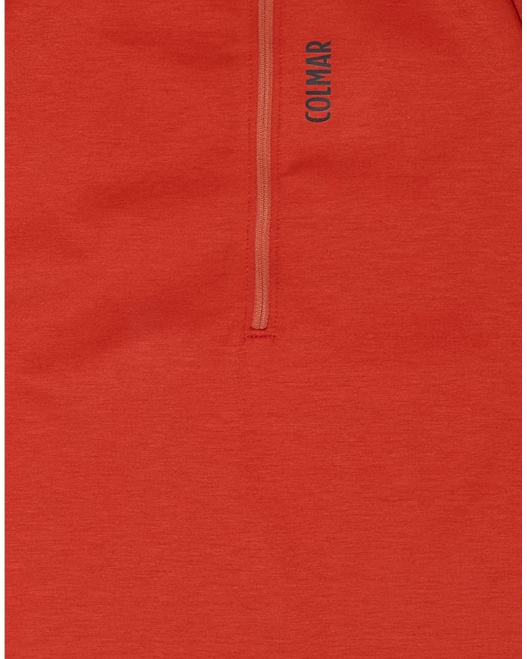 Colmar Red Rust Sweatshirt Polyester, Elastane, Polyamide for men