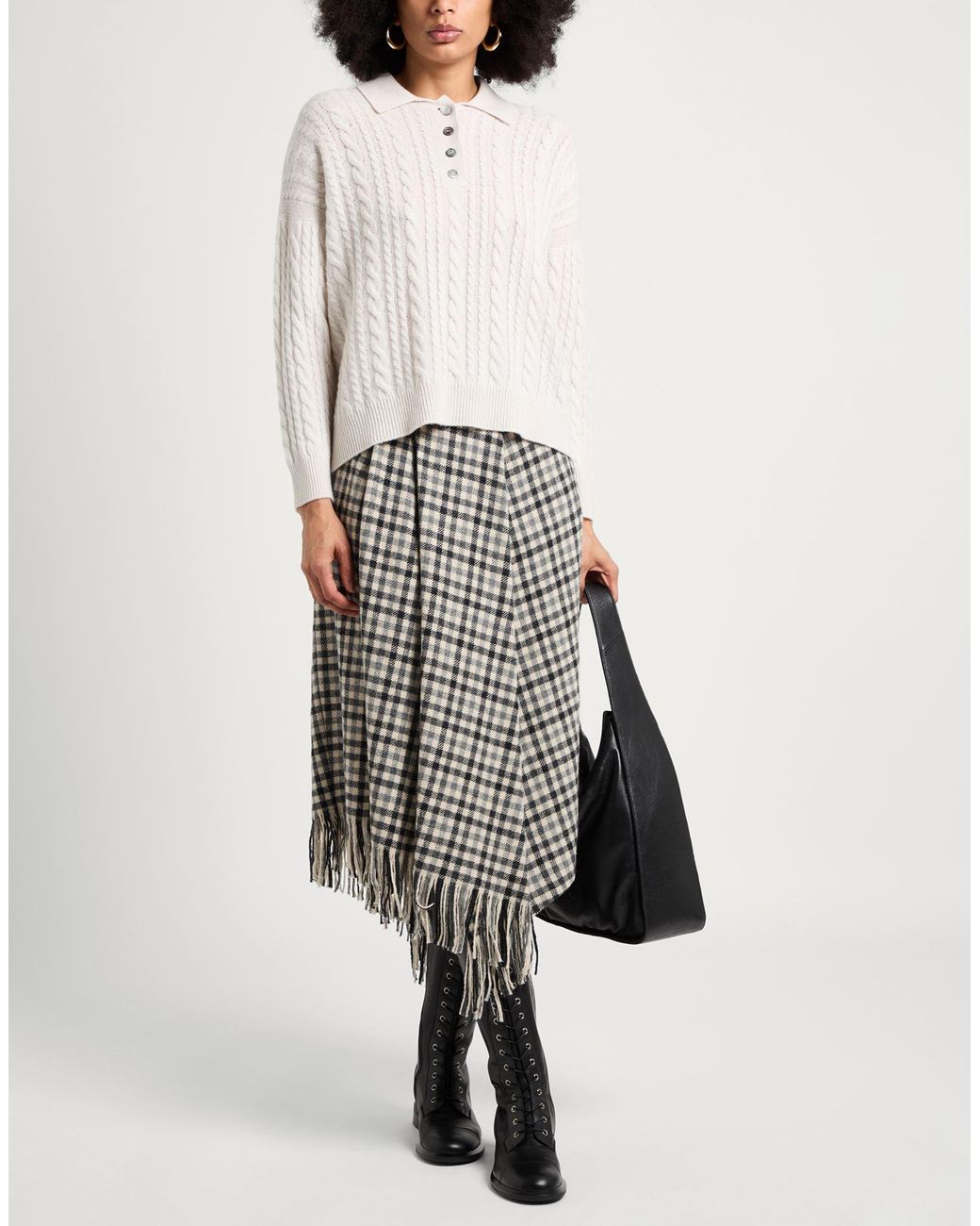Fedeli Gray Sweater Cashmere