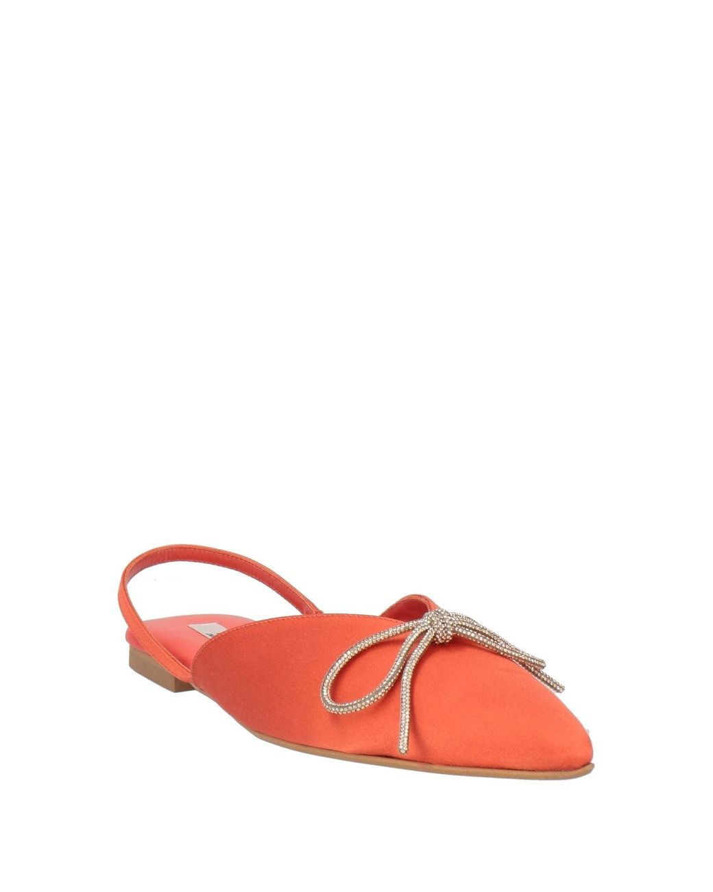 PAO PIANO ZERO Red Ballet Flats Textile Fibers