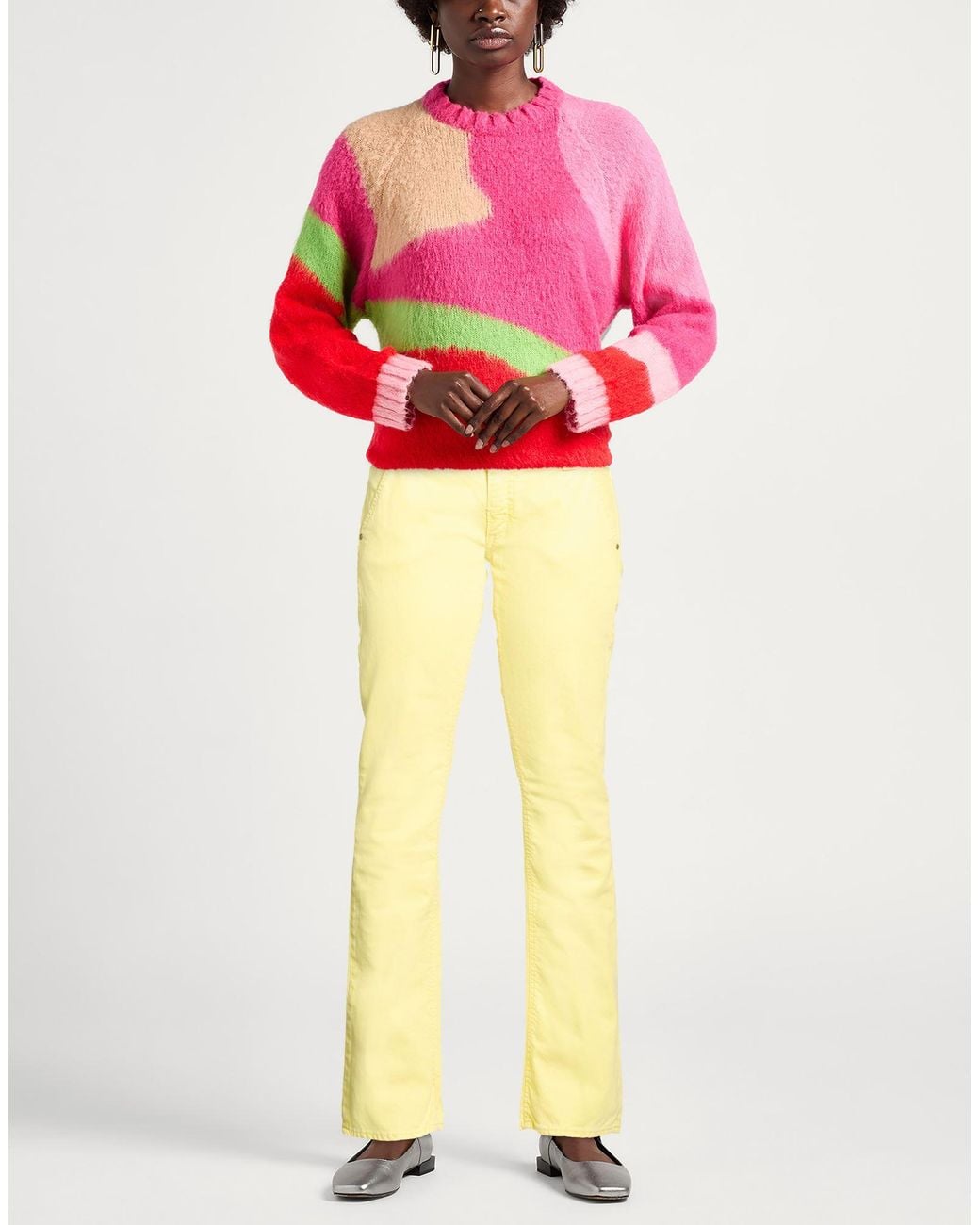 Dondup Yellow Jeans Cotton, Elastane