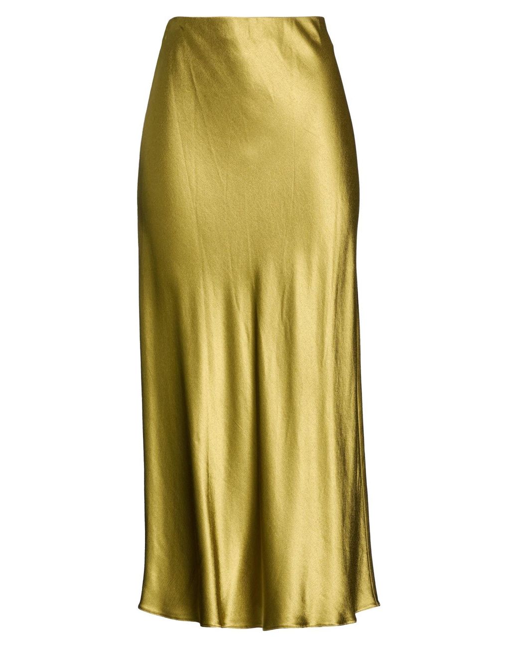 Compagnia Italiana Yellow Maxi Skirt Viscose, Elastane