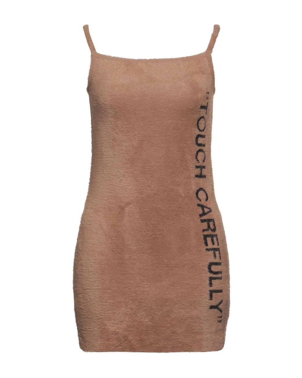 Off-White c/o Virgil Abloh Brown Mini Dress