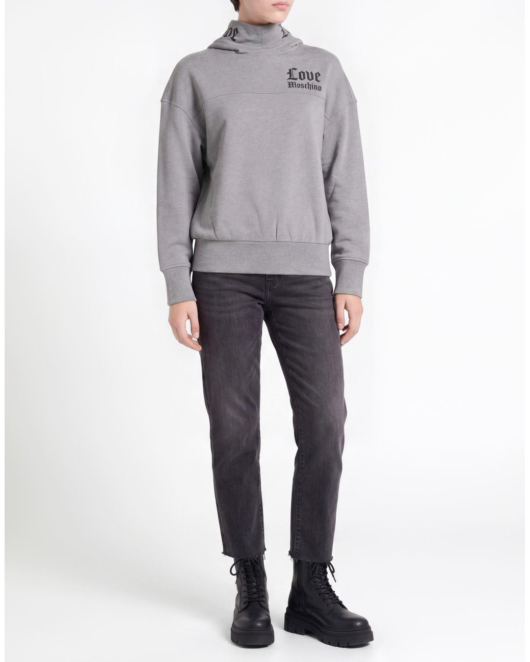 Love Moschino Gray Sweatshirt