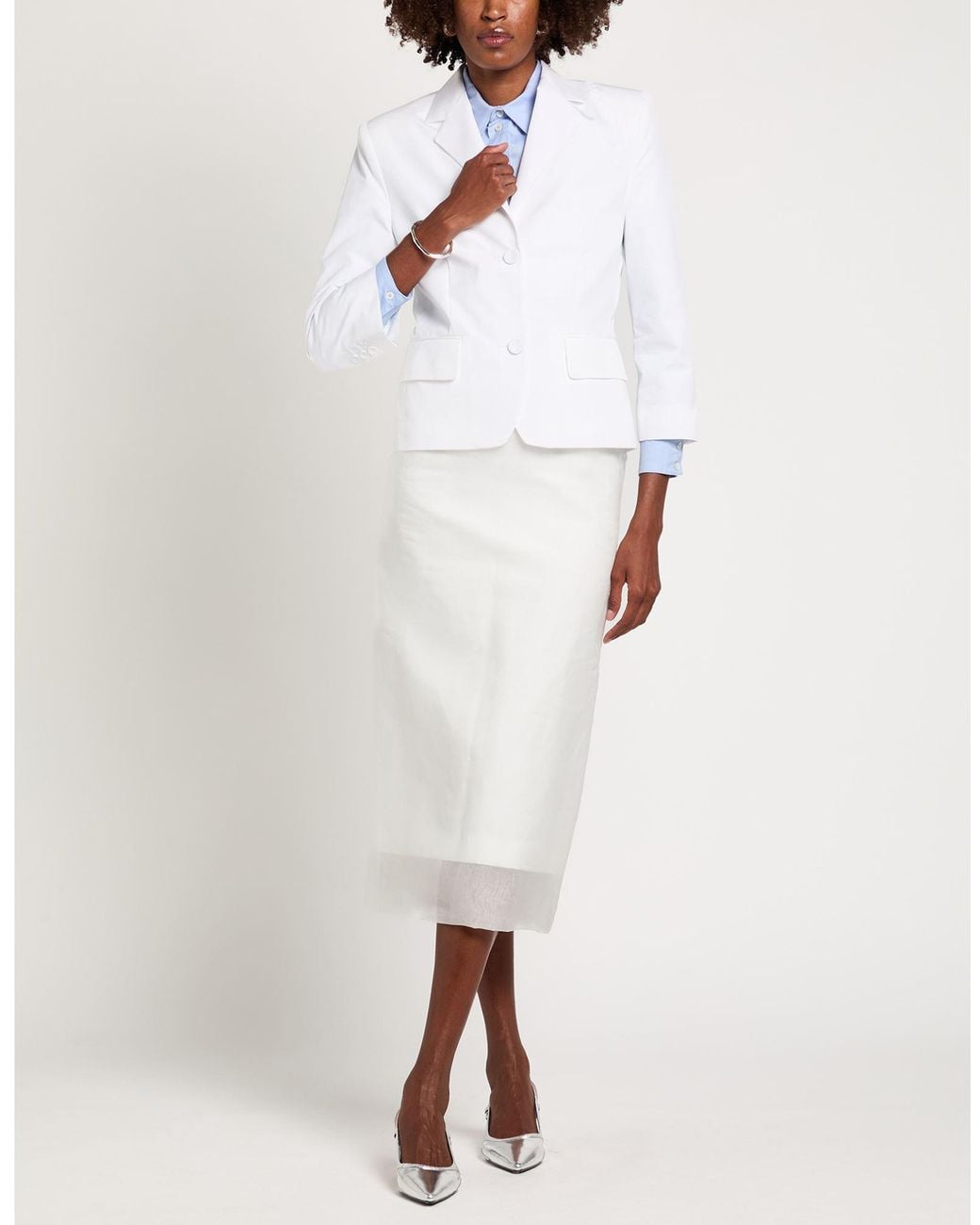 Marni White Blazer Cotton, Polyamide