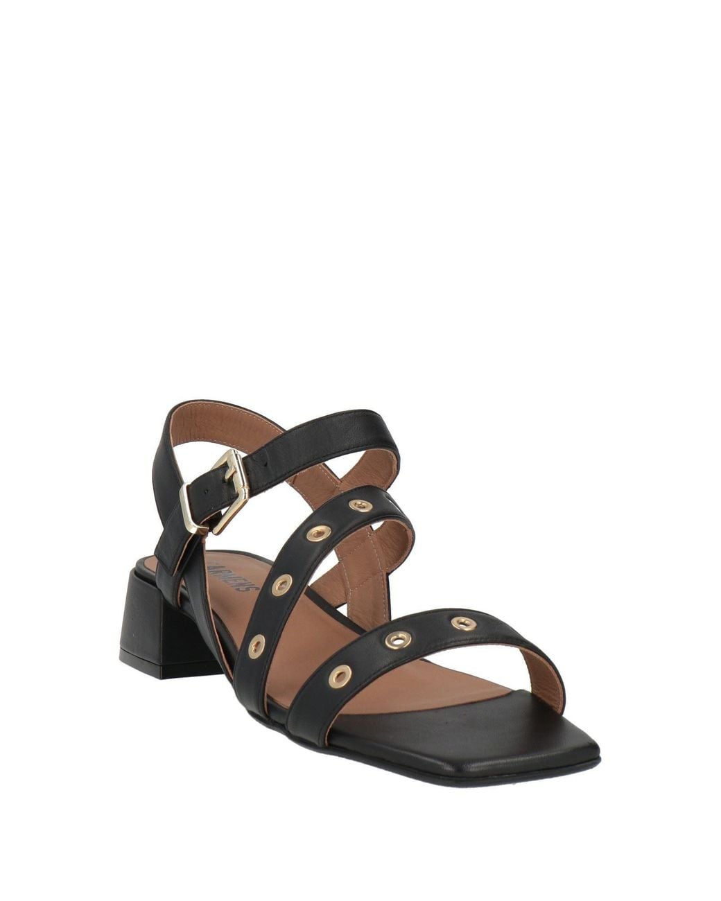 Carmens Black Sandals Leather
