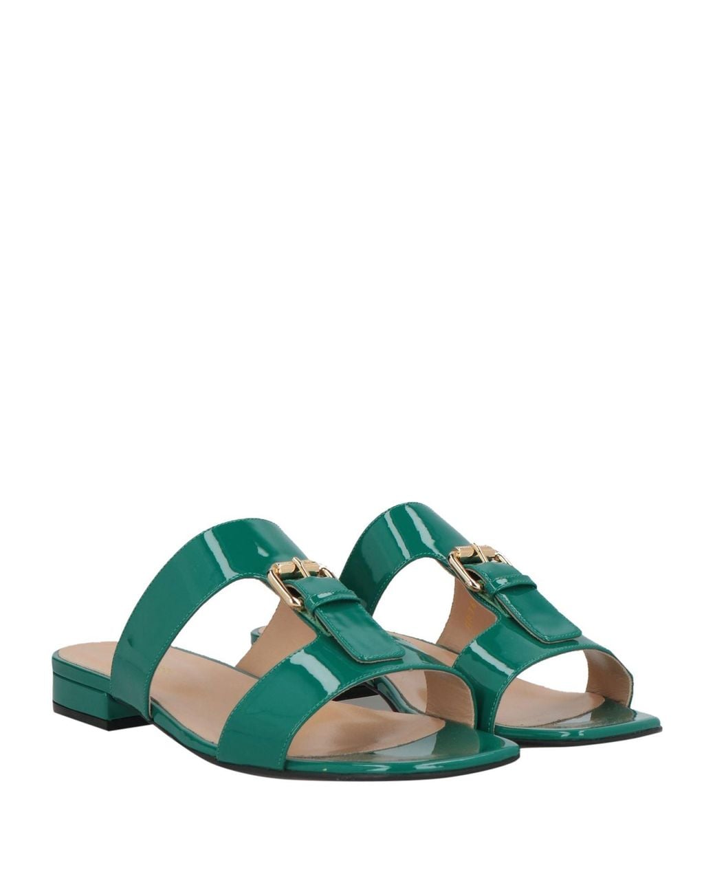 Sergio Rossi Green Sandals Leather