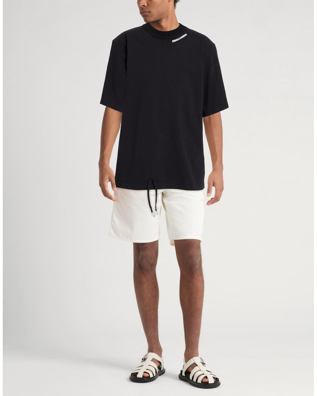 DSquared² Black T-Shirt Cotton for men