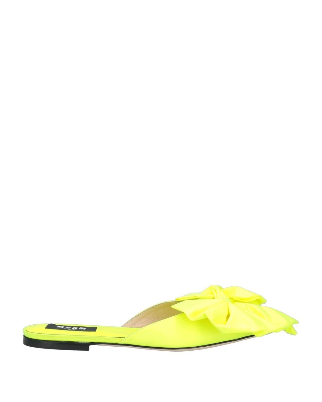 Mules & Zoccoli di MSGM in Yellow