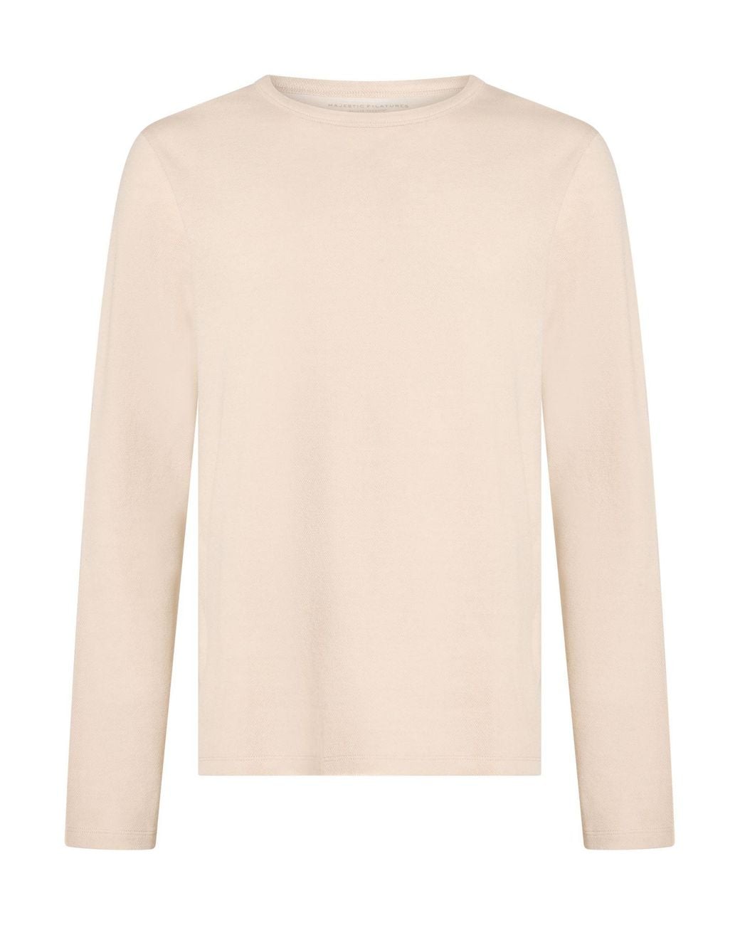 Majestic Filatures White T-Shirt Organic Cotton, Cashmere for men