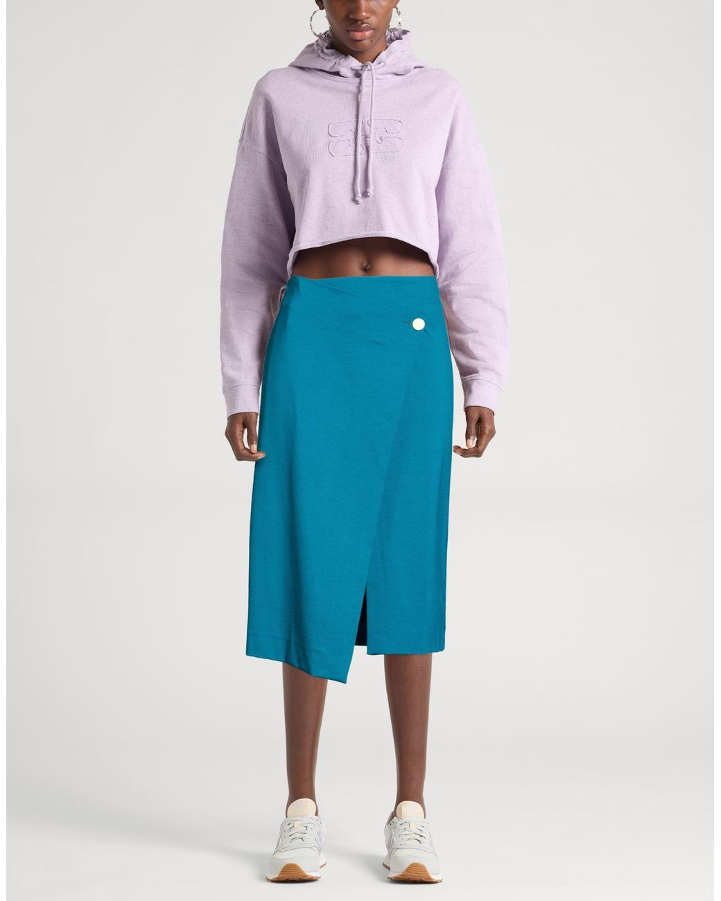 Suoli Blue Midi Skirts