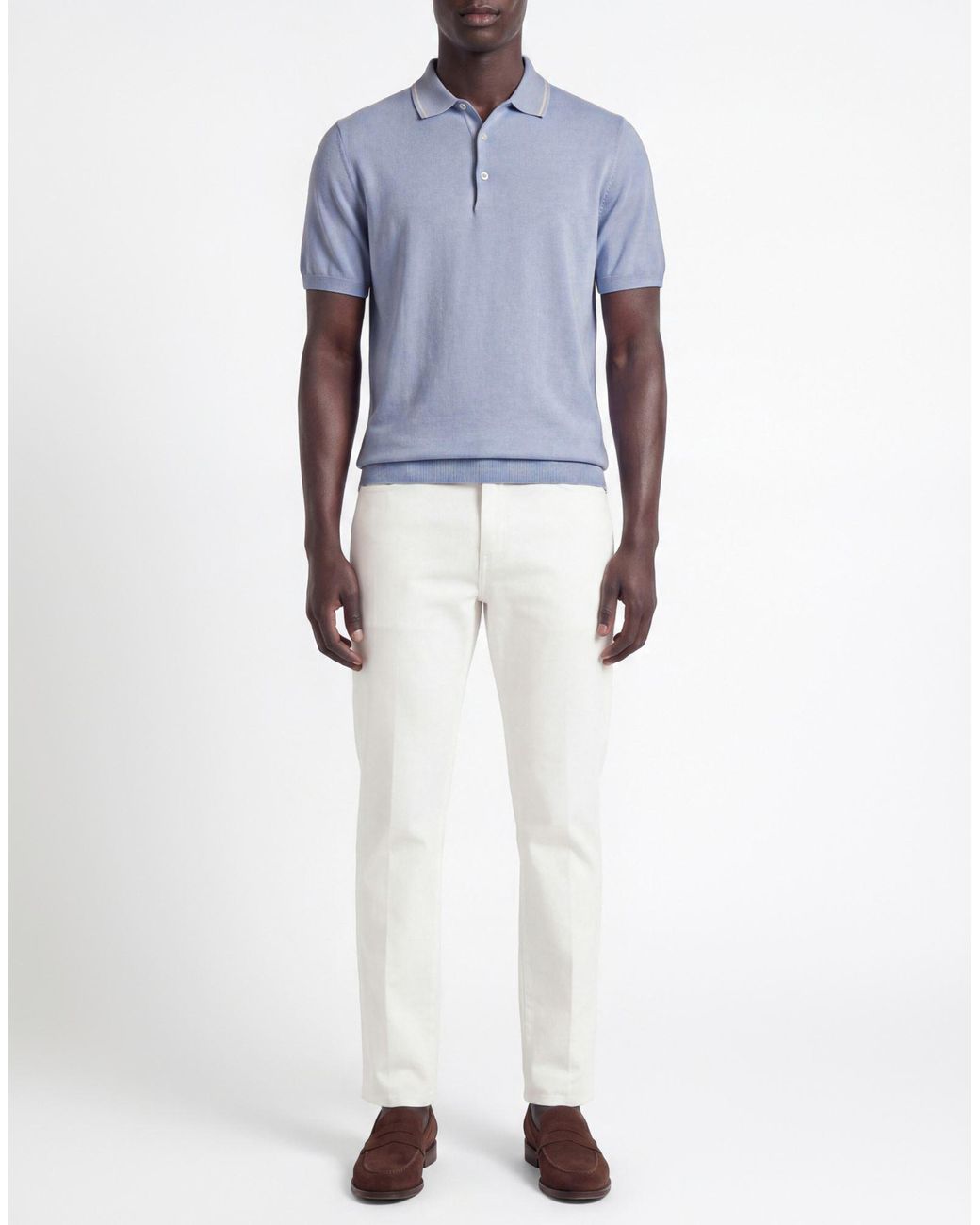 Polo Aspesi de hombre de color Blue