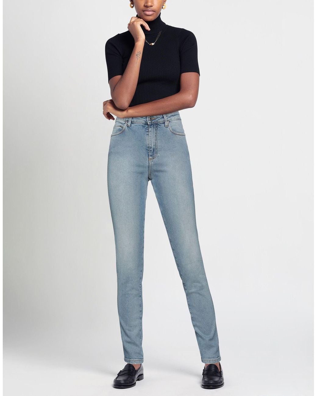 ERMANNO FIRENZE Blue Jeans Cotton, Elastane