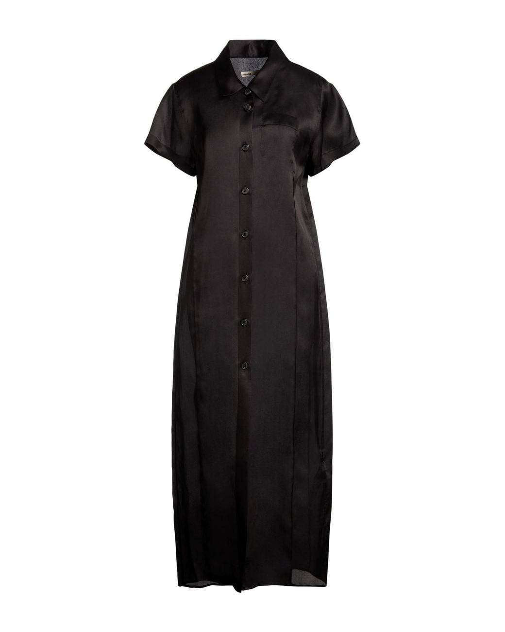 Khaite Black Maxi Dress Silk