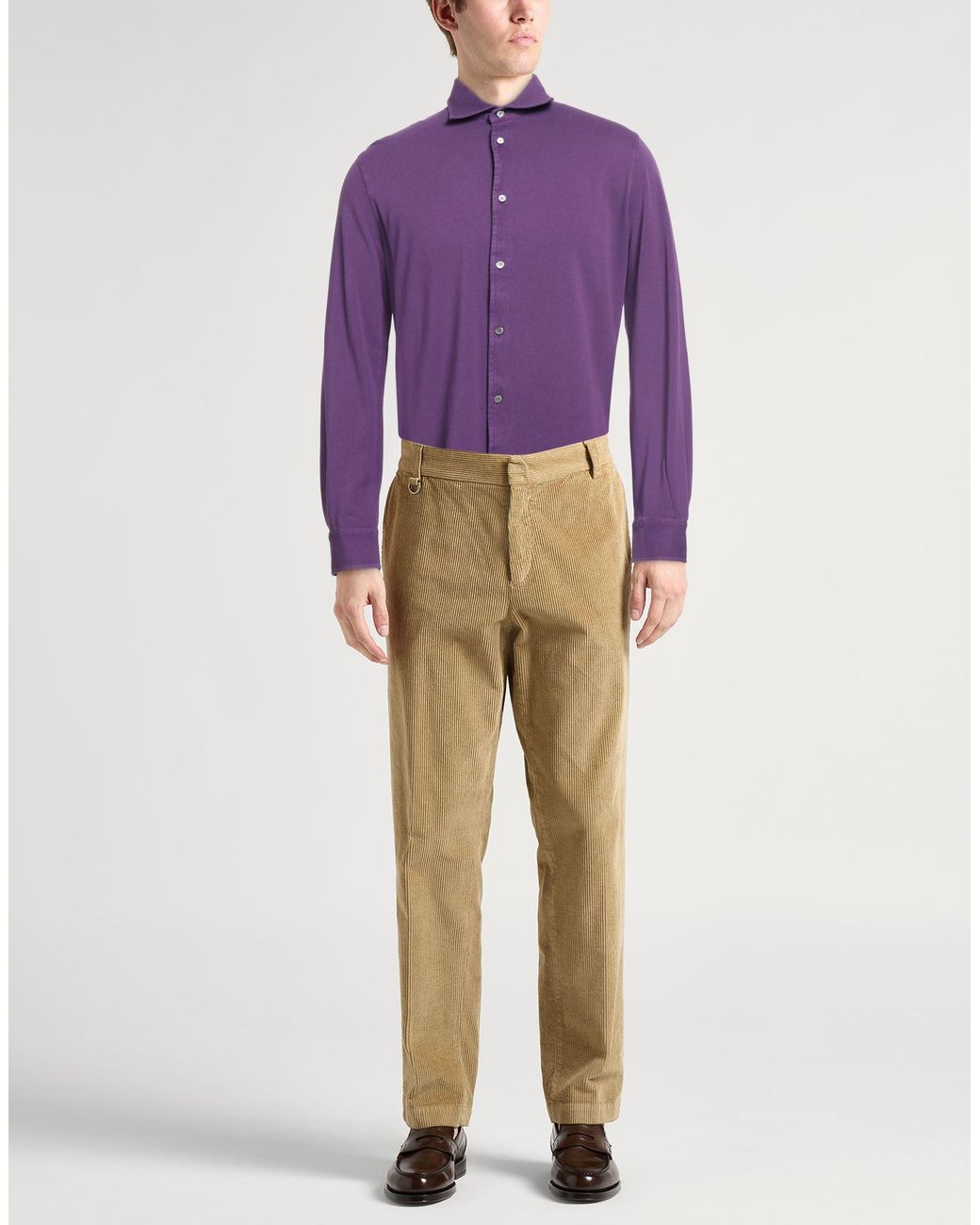 Fedeli Purple Shirt for men